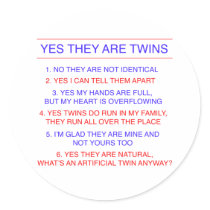 Twins Questions Fraternal