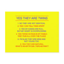 Twins Questions Fraternal Yellow