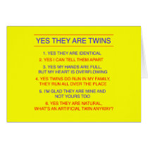 Twins Questions Identical yellow