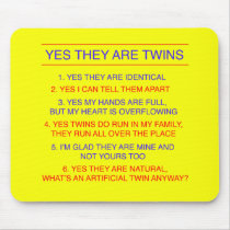 Twins Questions Identical yellow