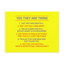 Twins Questions Identical yellow