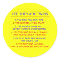 Twins Questions Identical yellow