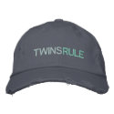 TWINS RULE embroidered hats