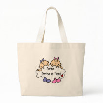 Twins Twice as Fun Tote Bags