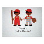 Twins - twice the fun! postcards