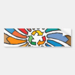 Twirled Recycle Bumper Stickers
