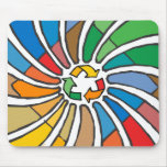 Twirled Recycle mousepads