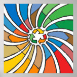 Twirled Recycle posters