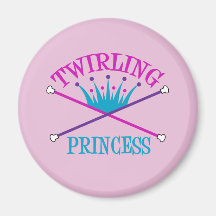 Twirling Princess Refrigerator Magnets