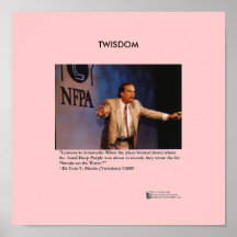 Twisdom Poster W/Tom V Morris "Lemonade" Quote