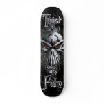 Twist of Fate Skull Skateboard