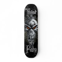 Twist of Fate Skull Skateboard