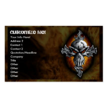 Twist Skull and Cross Business Card
