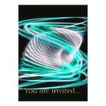 Twisted 1 Aqua Blue Personalized Announcement