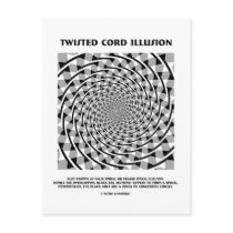 Twisted Cord Illusion (False Spiral)