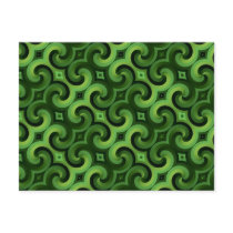 Twisted Green Interconnected Spiral Wallpaper