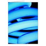 Twisted Light Bulb in Neon Blue cards
