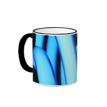 Twisted Light Bulb in Neon Blue Coffee Mug