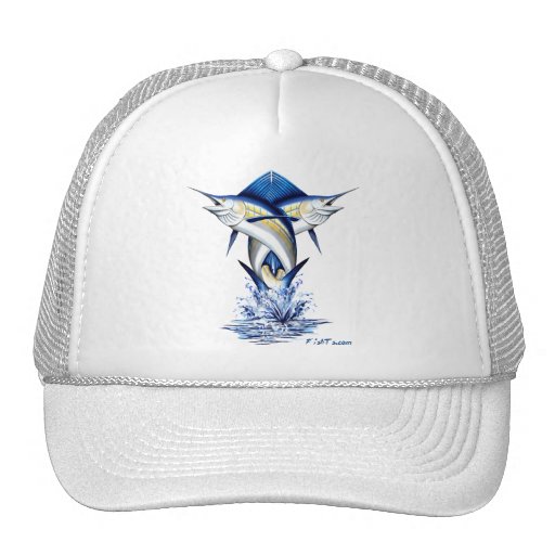 Twisted Marlins Jumping Trucker Hats
