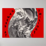 TWISTED MUMMIES ~ GAMERS AT TWILIGHT! POSTER posters