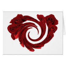 Twisted Roses, Twisted Heart Greeting Card