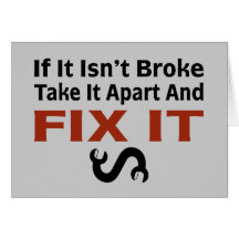 Twisted Wrench - FIX IT Greeting Cards