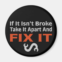 Twisted Wrench - FIX IT Refrigerator Magnet