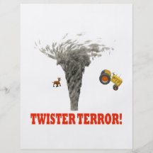 Twister Terror Personalised Flyer
