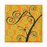 Twisty Swirls Orange Magnets