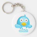 Twitter Addict Keychains