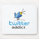 twitter addict mousepads