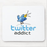 twitter addict mousepads