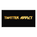 Twitter Addict photo cards