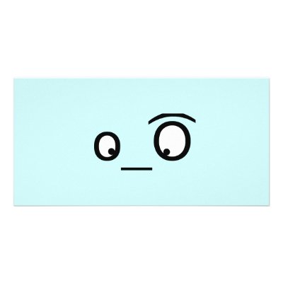 twitter eyebrow photo cards by TwitterShirts