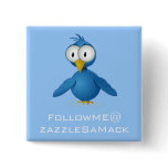 Twitter Follow Me @ Your User Name buttons