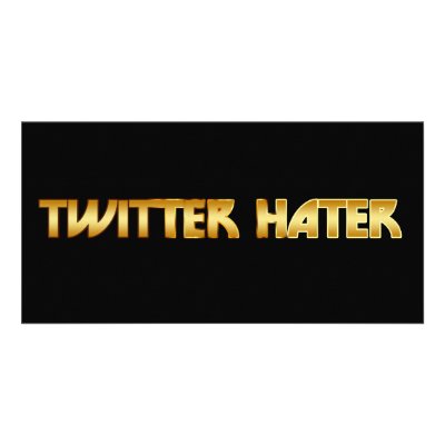 Twitter Hater Picture Card by GrungeFactory