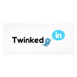 Twitter & LinkedIn Business Rack Card rack cards