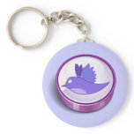 Twitter Mania - Twitter Purple keychains