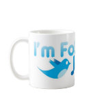 Twitter me I'm Following Jesus Christ mugs