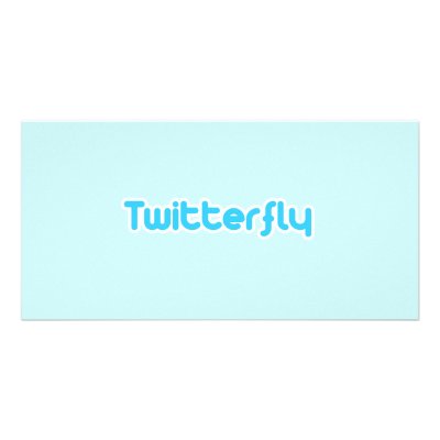 Twitterfly Personalised Photo Card by TwitterShirts