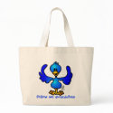 Twittering blue Bird bags