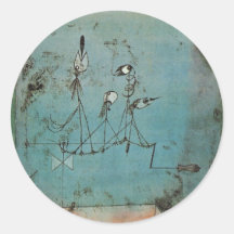 Twittering Machine Round Sticker