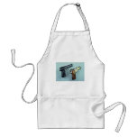 Two .45 caliber automatic guns for gun lovers apron