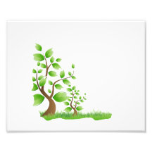 two abstract trees left corner eco design.png art photo