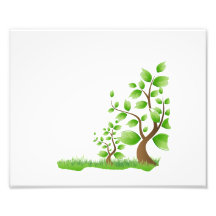 two abstract trees right corner eco design.png photographic print