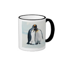 Two affectionate penguins mugs