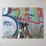 Two Amsterdam Bikes Holland Photo Art Poster posters