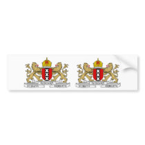 TWO Amsterdam Coat of Arms Bumper Stickers
