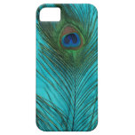 Two Aqua Peacock Feathers iPhone 5 Covers