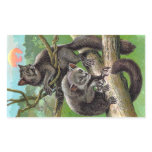Two Aye-Ayes in a Tree in Madagascar Vintage Rectangle Stickers